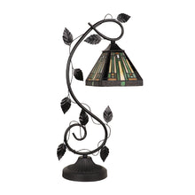 Load image into Gallery viewer, RADIANCE goods Tiffany-Style 1-Light Mission Accent Table Lamp 6&quot; Shade
