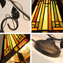 Load image into Gallery viewer, RADIANCE goods Tiffany-Style 1-Light Mission Accent Table Lamp 6&quot; Shade
