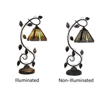 Load image into Gallery viewer, RADIANCE goods Tiffany-Style 1-Light Mission Accent Table Lamp 6&quot; Shade
