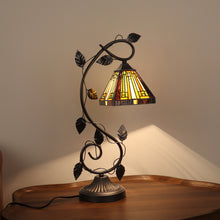 Load image into Gallery viewer, RADIANCE goods Tiffany-Style 1-Light Mission Accent Table Lamp 6&quot; Shade
