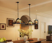 Load image into Gallery viewer, RADIANCE goods Tiffany-Style 1-Light Mission Ceiling Pendant 12&quot; Shade
