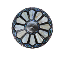 Load image into Gallery viewer, RADIANCE goods Tiffany-style 3-Light Floral Double Lit Table Lamp 18&quot; Shade
