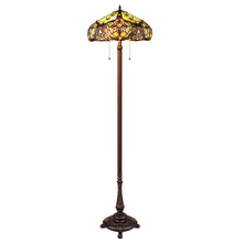 Load image into Gallery viewer, RADIANCE Goods Victorian-Style 2-Light Dark Bronze Finish Floor Lamp 18&quot; Wide
