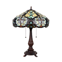 Load image into Gallery viewer, RADIANCE goods Victorian-Style 2-Light Dark Bronze Finish Table Lamp 18&quot; Wide
