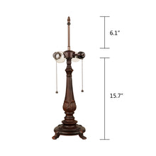 Load image into Gallery viewer, RADIANCE goods Victorian-Style 2-Light Dark Bronze Finish Table Lamp 18&quot; Wide
