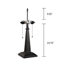 Load image into Gallery viewer, RADIANCE goods Tiffany-style 2 Light Mission Table Lamp 16&quot; Shade
