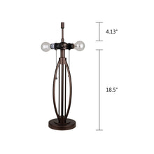 Load image into Gallery viewer, RADIANCE goods Geometric Style 2-Light Table Lamp 15&quot; Shade
