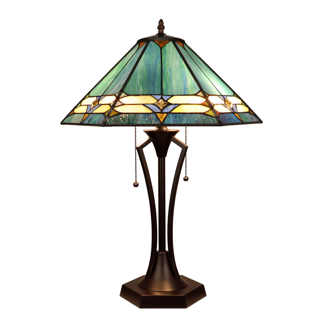 RADIANCE goods Geometric Style 2-Light Table Lamp 18