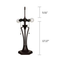 Load image into Gallery viewer, RADIANCE goods Geometric Style 2-Light Table Lamp 18&quot; Shade
