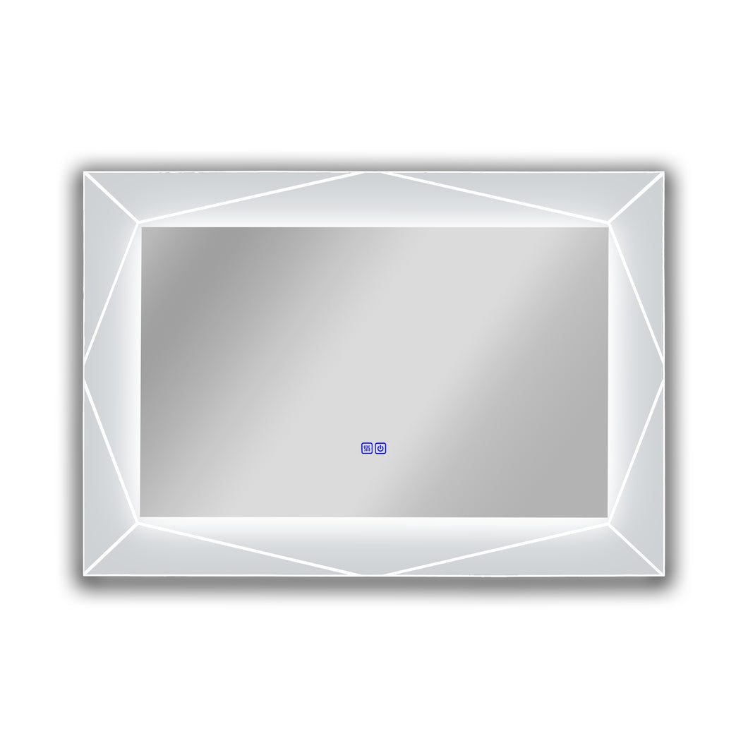 RADIANCE goods Back Lit Rectangular TouchScreen LED Mirror 3 Color Temperatures 3000K-6000K 39