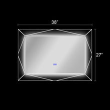 Load image into Gallery viewer, RADIANCE goods Back Lit Rectangular TouchScreen LED Mirror 3 Color Temperatures 3000K-6000K 39&quot; Wide
