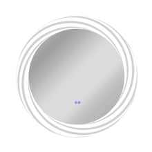 Load image into Gallery viewer, RADIANCE goods Back Lit Round TouchScreen LED Mirror 3 Color Temperatures 3000K-6000K 30&quot; Wide
