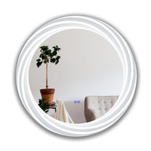 Load image into Gallery viewer, RADIANCE goods Back Lit Round TouchScreen LED Mirror 3 Color Temperatures 3000K-6000K 30&quot; Wide
