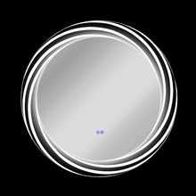 Load image into Gallery viewer, RADIANCE goods Back Lit Round TouchScreen LED Mirror 3 Color Temperatures 3000K-6000K 30&quot; Wide
