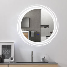 Load image into Gallery viewer, RADIANCE goods Back Lit Round TouchScreen LED Mirror 3 Color Temperatures 3000K-6000K 30&quot; Wide
