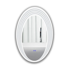 Load image into Gallery viewer, RADIANCE goods Back Lit Oval TouchScreen LED Mirror 3 Color Temperatures 3000K-6000K 36&quot; Height
