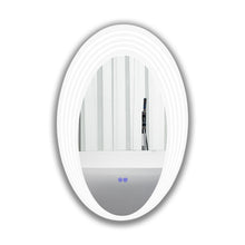 Load image into Gallery viewer, RADIANCE goods Back Lit Oval TouchScreen LED Mirror 3 Color Temperatures 3000K-6000K 36&quot; Height

