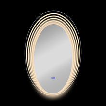 Load image into Gallery viewer, RADIANCE goods Back Lit Oval TouchScreen LED Mirror 3 Color Temperatures 3000K-6000K 36&quot; Height

