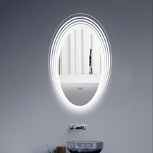 Load image into Gallery viewer, RADIANCE goods Back Lit Oval TouchScreen LED Mirror 3 Color Temperatures 3000K-6000K 36&quot; Height
