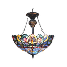 Load image into Gallery viewer, RADIANCE goods Victorian Style 2 Light Inverted Ceiling Pendant 18&quot; Shade
