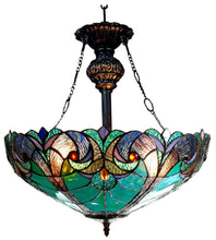Load image into Gallery viewer, RADIANCE goods Victorian-Style 2 Light Inverted Ceiling Pendant 18&quot; Shade
