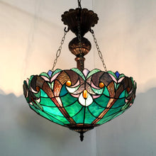 Load image into Gallery viewer, RADIANCE goods Victorian-Style 2 Light Inverted Ceiling Pendant 18&quot; Shade
