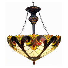 Load image into Gallery viewer, RADIANCE goods Victorian-Style 2 Light Inverted Ceiling Pendant 18&quot; Shade
