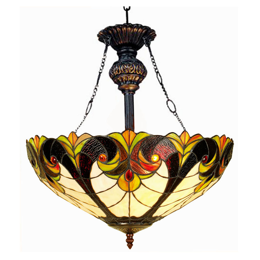 RADIANCE goods Victorian-Style 2 Light Inverted Ceiling Pendant 18
