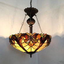 Load image into Gallery viewer, RADIANCE goods Victorian-Style 2 Light Inverted Ceiling Pendant 18&quot; Shade

