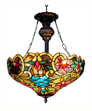 Load image into Gallery viewer, RADIANCE goods Victorian-Style 2 Light Inverted Ceiling Pendent 18&quot; Shade
