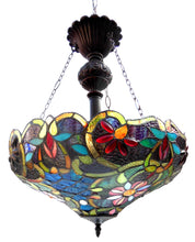 Load image into Gallery viewer, RADIANCE goods Victorian-Style 2 Light Inverted Ceiling Pendent 18&quot; Shade
