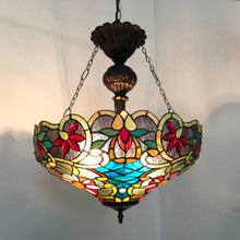 Load image into Gallery viewer, RADIANCE goods Victorian-Style 2 Light Inverted Ceiling Pendent 18&quot; Shade
