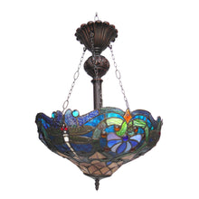 Load image into Gallery viewer, RADIANCE goods Victorian-Style 2 Light Inverted Ceiling Pendant 17&quot; Shade
