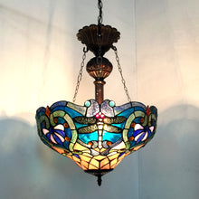 Load image into Gallery viewer, RADIANCE goods Victorian-Style 2 Light Inverted Ceiling Pendant 17&quot; Shade
