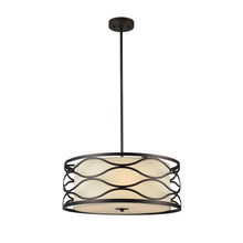 Load image into Gallery viewer, RADIANCE goods Transitional 3 Light Rubbed Bronze Ceiling Pendant 20&quot; Wide
