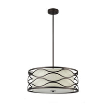 Load image into Gallery viewer, RADIANCE goods Transitional 3 Light Rubbed Bronze Ceiling Pendant 20&quot; Wide
