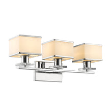 Load image into Gallery viewer, RADIANCE goods 3 Light Chrome Finish Bath Vanity Fixture 24&quot; Wide
