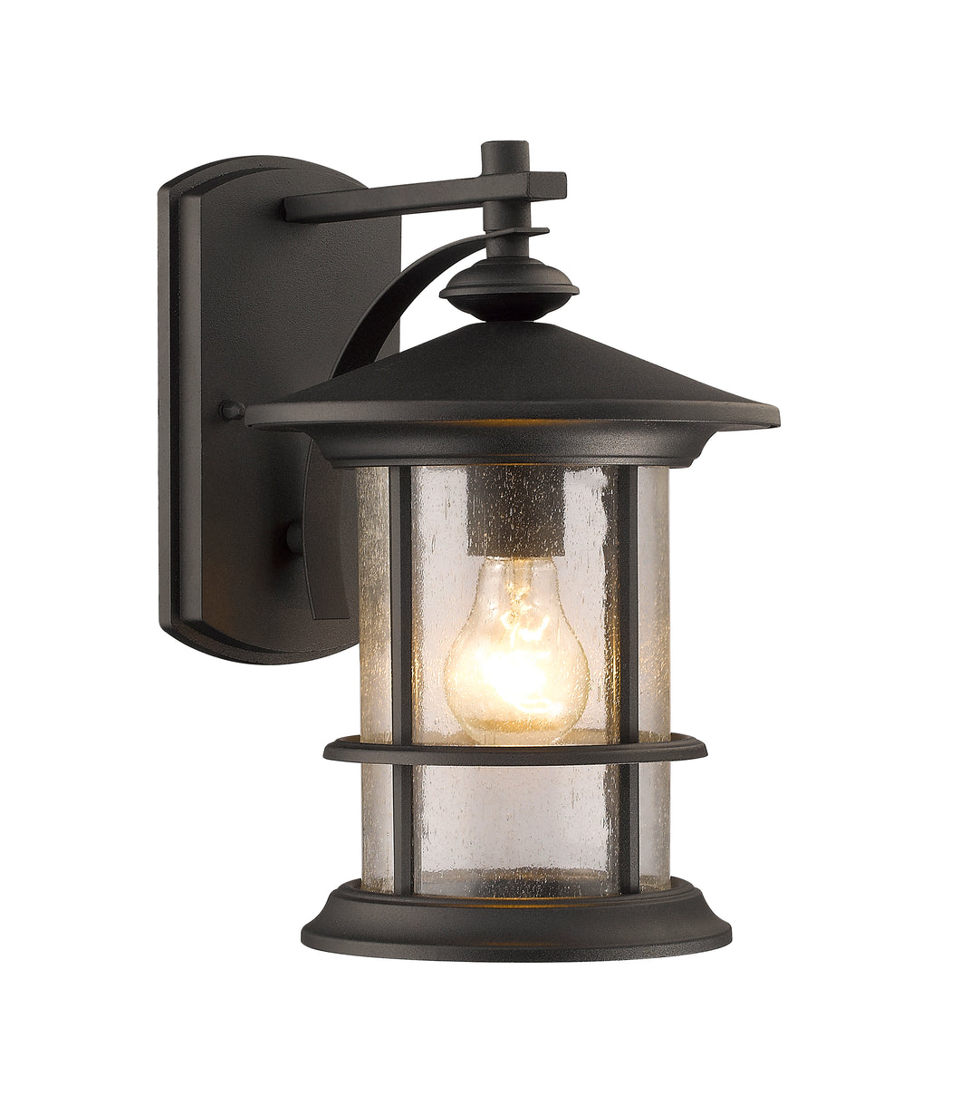 RADIANCE goods 1 Light Textured Black Outdoor Wall Sconce 10.13