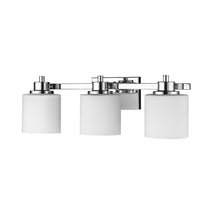 Load image into Gallery viewer, RADIANCE goods 3 Light Chrome Finish Bath Vanity Fixture 24&quot; Wide
