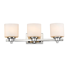 Load image into Gallery viewer, RADIANCE goods 3 Light Chrome Finish Bath Vanity Fixture 24&quot; Wide
