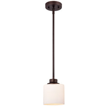 Load image into Gallery viewer, RADIANCE goods Contemporary 1 Light Rubbed Bronze Ceiling Pendant 6&quot; Wide

