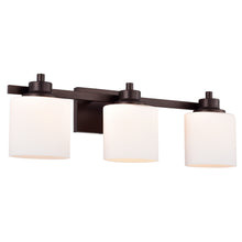 Load image into Gallery viewer, RADIANCE goods 3 Light Rubbed Bronze Finish Bath Vanity Fixture 24&quot; Wide
