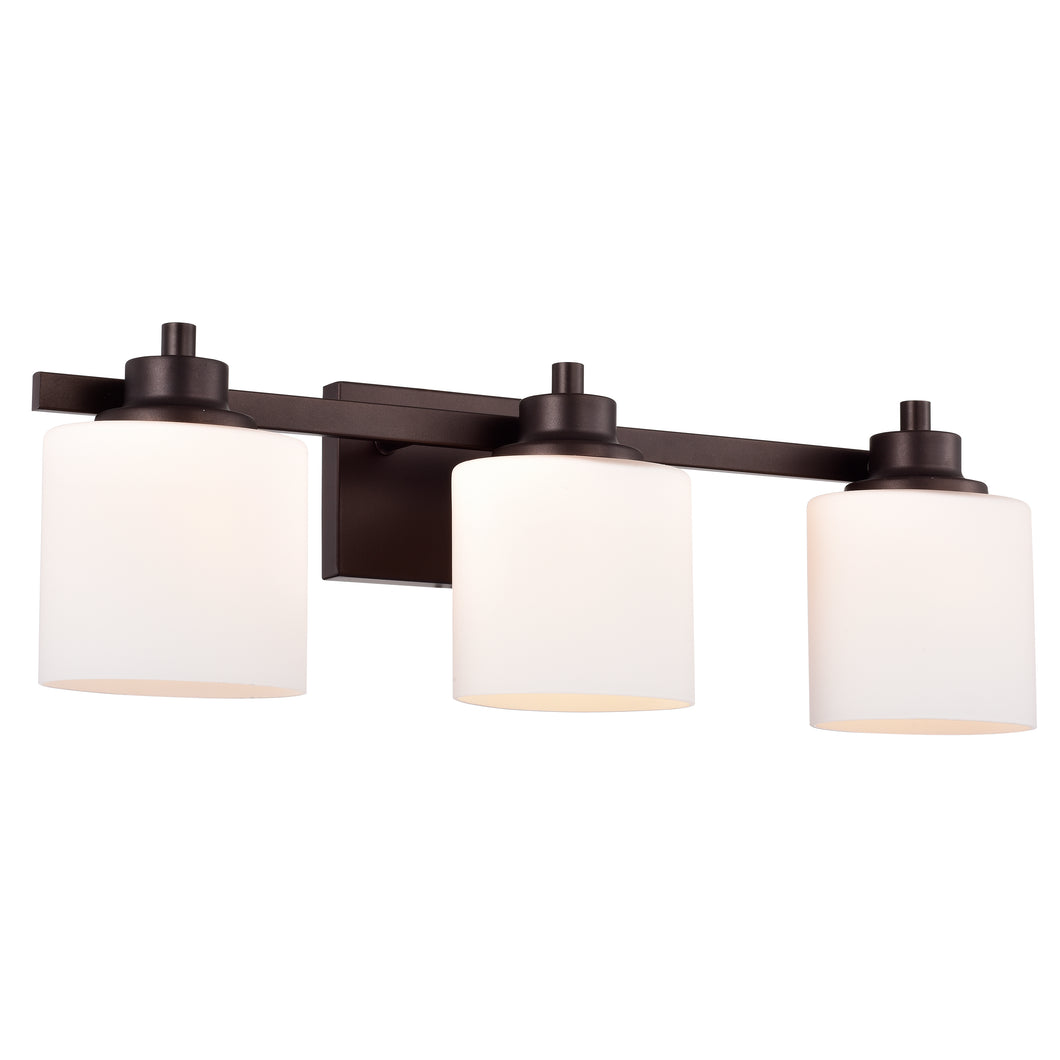 RADIANCE goods 3 Light Rubbed Bronze Finish Bath Vanity Fixture 24