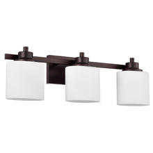 Load image into Gallery viewer, RADIANCE goods 3 Light Rubbed Bronze Finish Bath Vanity Fixture 24&quot; Wide
