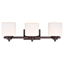 Load image into Gallery viewer, RADIANCE goods 3 Light Rubbed Bronze Finish Bath Vanity Fixture 24&quot; Wide
