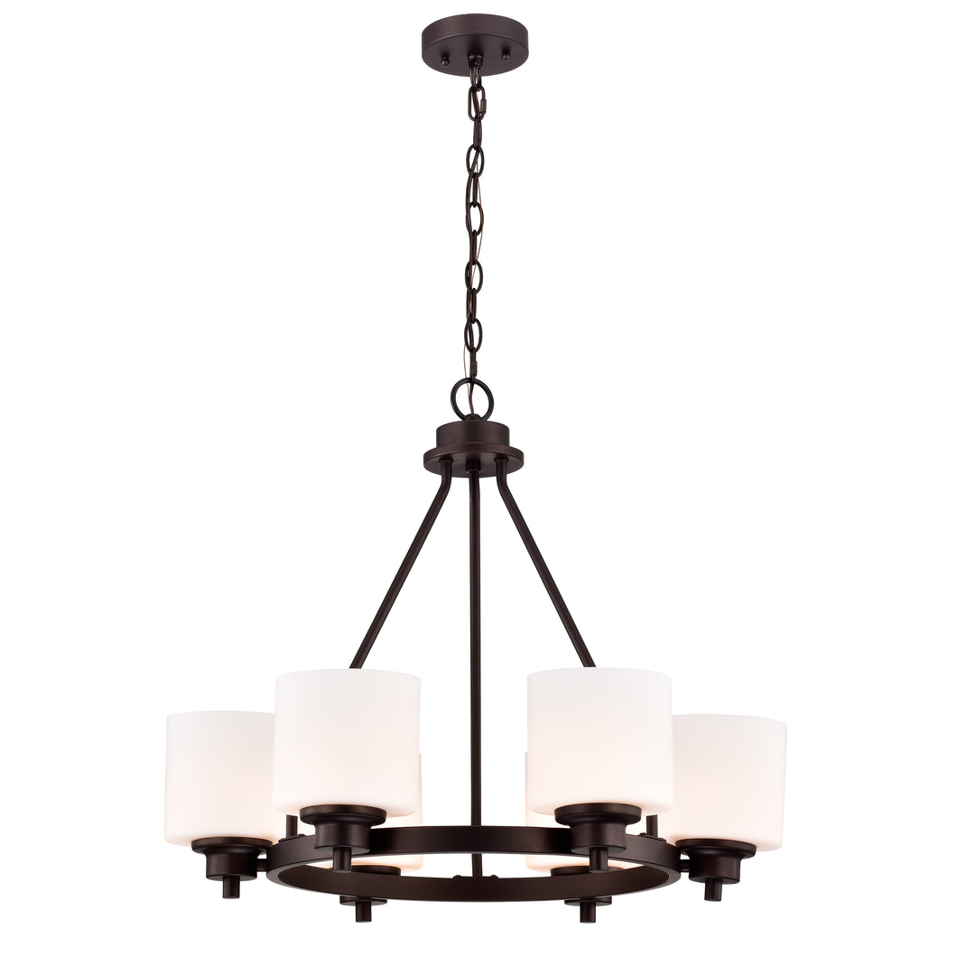 RADIANCE goods Contemporary-style 6 Light Chandelier 24