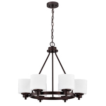 Load image into Gallery viewer, RADIANCE goods Contemporary-style 6 Light Chandelier 24&quot; Wide
