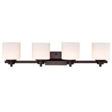 Load image into Gallery viewer, RADIANCE goods 4 Light Rubbed Bronze Finish Bath Vanity Fixture 33&quot; Wide
