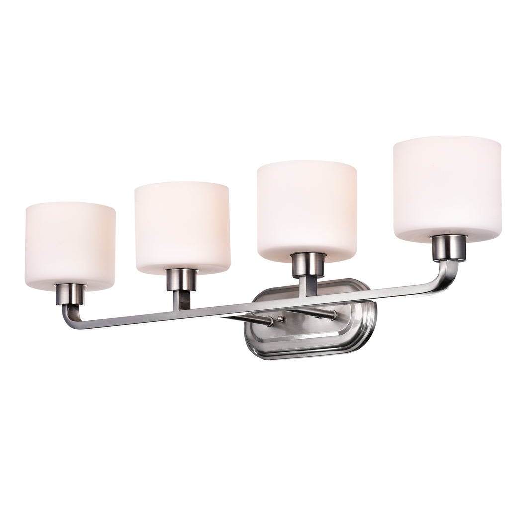 RADIANCE goods 4 Light Brushed Nickel Finish Bath Vanity Fixture 34