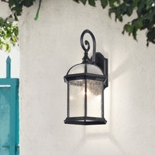 Load image into Gallery viewer, RADIANCE goods 1 Light Black Outdoor Wall Sconce 19&quot; Tall
